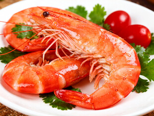 美味大虾摆盘新鲜诱人