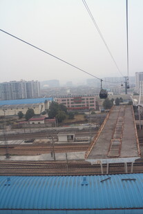 俯瞰铁路场景