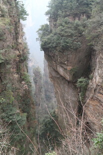峡谷间的幽谧溪流景观