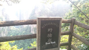 黄山迎客松石碑景观