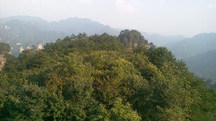 山峦葱郁的自然美景