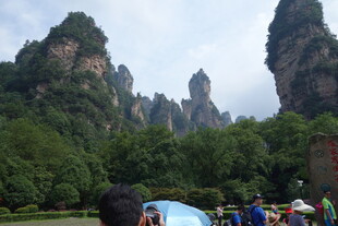张家界奇峰美景游人赏