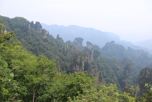 山林葱郁间的壮美峰林景观