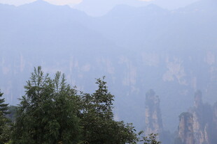 张家界奇峰云雾景观