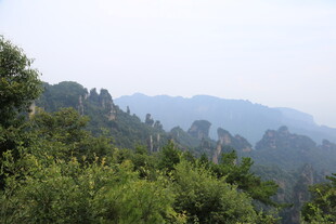 壮美山峦间的葱郁景致