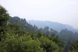 壮美山峦间的葱郁景致