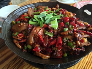 香辣干锅美味诱人