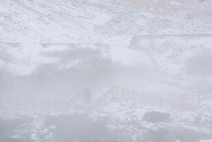 雪景朦胧画面