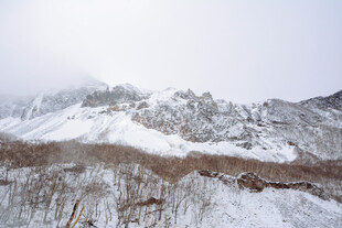 雪山雪景壮丽自然景观