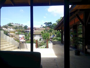 窗外庭院美景