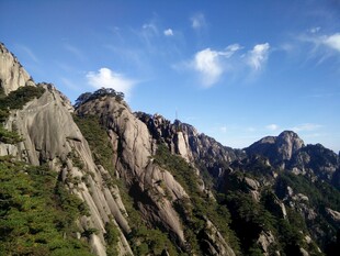 壮丽黄山山峰景色