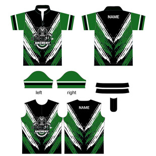 绿黑配色骑行服饰套装