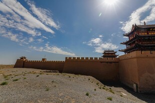 嘉峪关古城墙风光