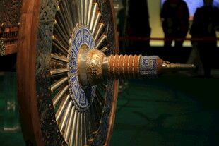古代车轮特写