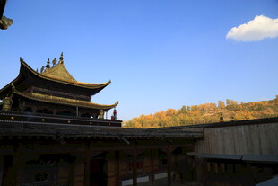 古建楼阁映蓝天