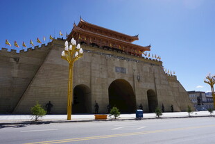 古城门楼建筑景观