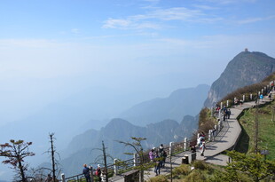 山间漫步观景栈道