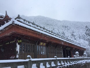 雪覆古建 尽显静谧之美