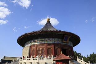 天坛古建筑 蓝天映衬之美