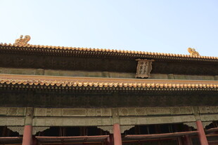 故宫古建筑屋檐特写