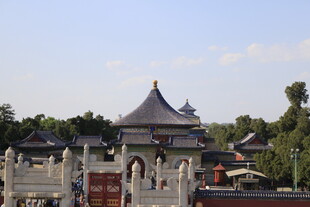 中式古建筑大门景观