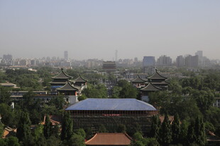 古都城市景观鸟瞰