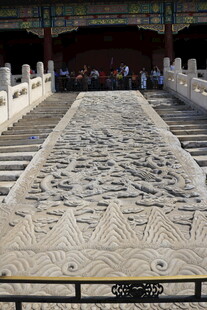 故宫精美汉白玉雕刻御路