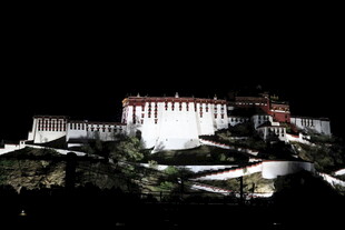 夜幕下的布达拉宫