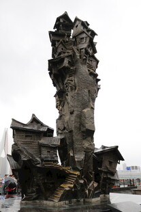 古老奇特的石塔建筑景观