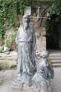 古代人物雕塑场景