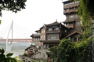 重庆洪崖洞古建筑风景