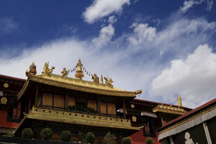 藏式古建筑屋顶景观