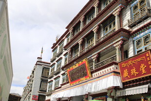 藏式风格建筑外观景象