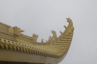 中式古建筑飞檐特写