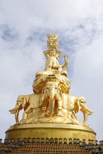 金色群雕大象造型景观