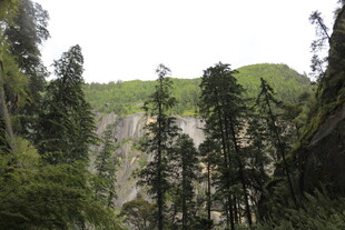 山林峭壁间的葱郁景致