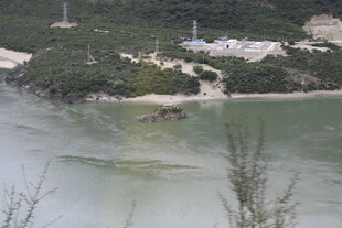 海边景致 绿意与建筑相映