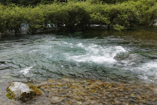 山间溪流 水花灵动之景