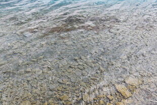 清澈海边浅滩的美丽景致