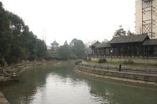 河畔中式景致 静美风光