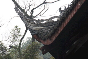 中式古建筑飞檐一角