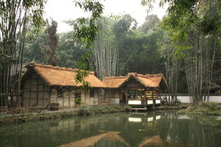 水乡木屋 静谧自然景致