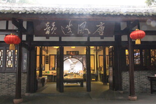 中式古雅店铺外观