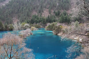 九寨沟蓝湖美景