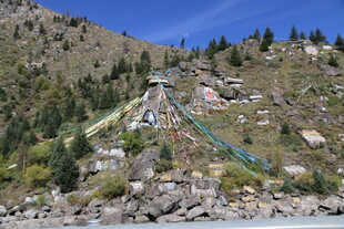 山间索道蜿蜒于葱郁山林