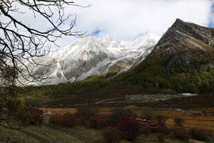 雪山下的自然美景