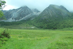 山间绿野 云雾缭绕美景