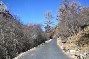 山间空旷公路风景