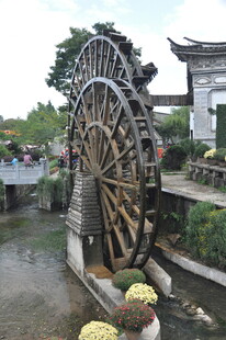 古风水车景观