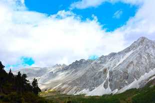 壮丽雪山美景 稻城